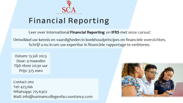 Financial Reporting poster