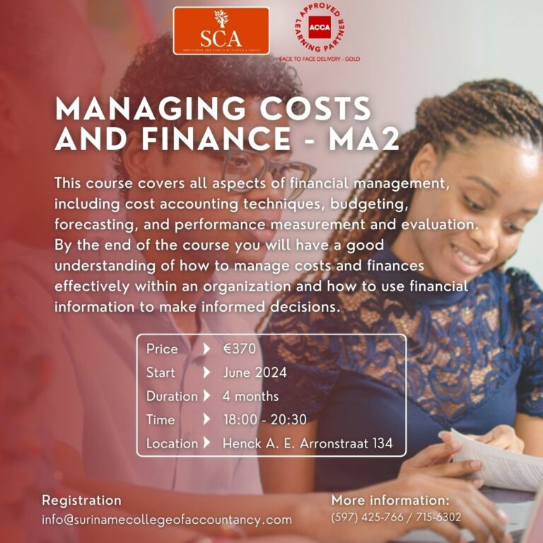 managing costs and finance
